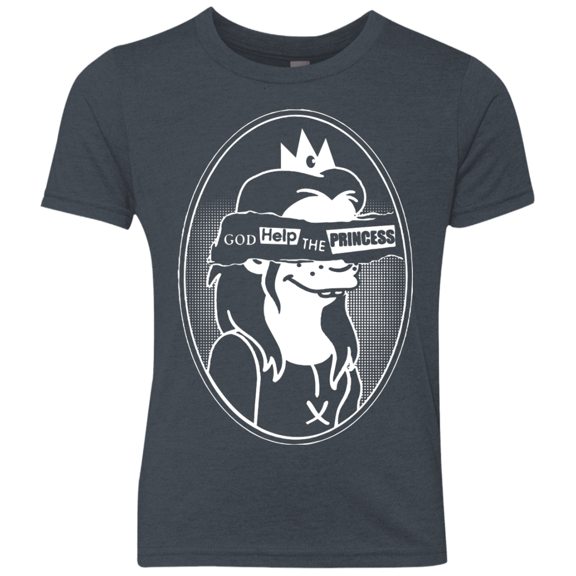 T-Shirts Vintage Navy / YXS God Help The Princess Youth Triblend T-Shirt