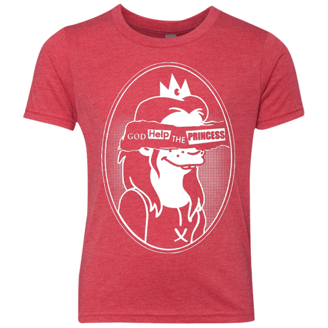 T-Shirts Vintage Red / YXS God Help The Princess Youth Triblend T-Shirt
