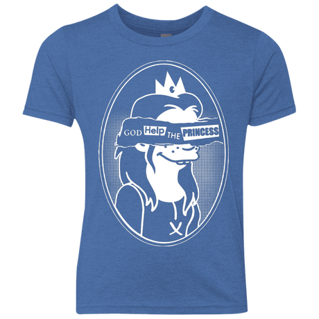 T-Shirts Vintage Royal / YXS God Help The Princess Youth Triblend T-Shirt