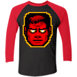 T-Shirts Vintage Black/Vintage Red / X-Small God Mode Men's Triblend 3/4 Sleeve