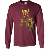 T-Shirts Maroon / S God of Mischief Men's Long Sleeve T-Shirt