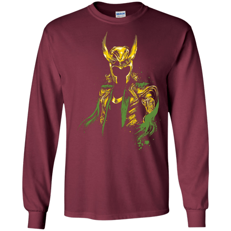 T-Shirts Maroon / S God of Mischief Men's Long Sleeve T-Shirt