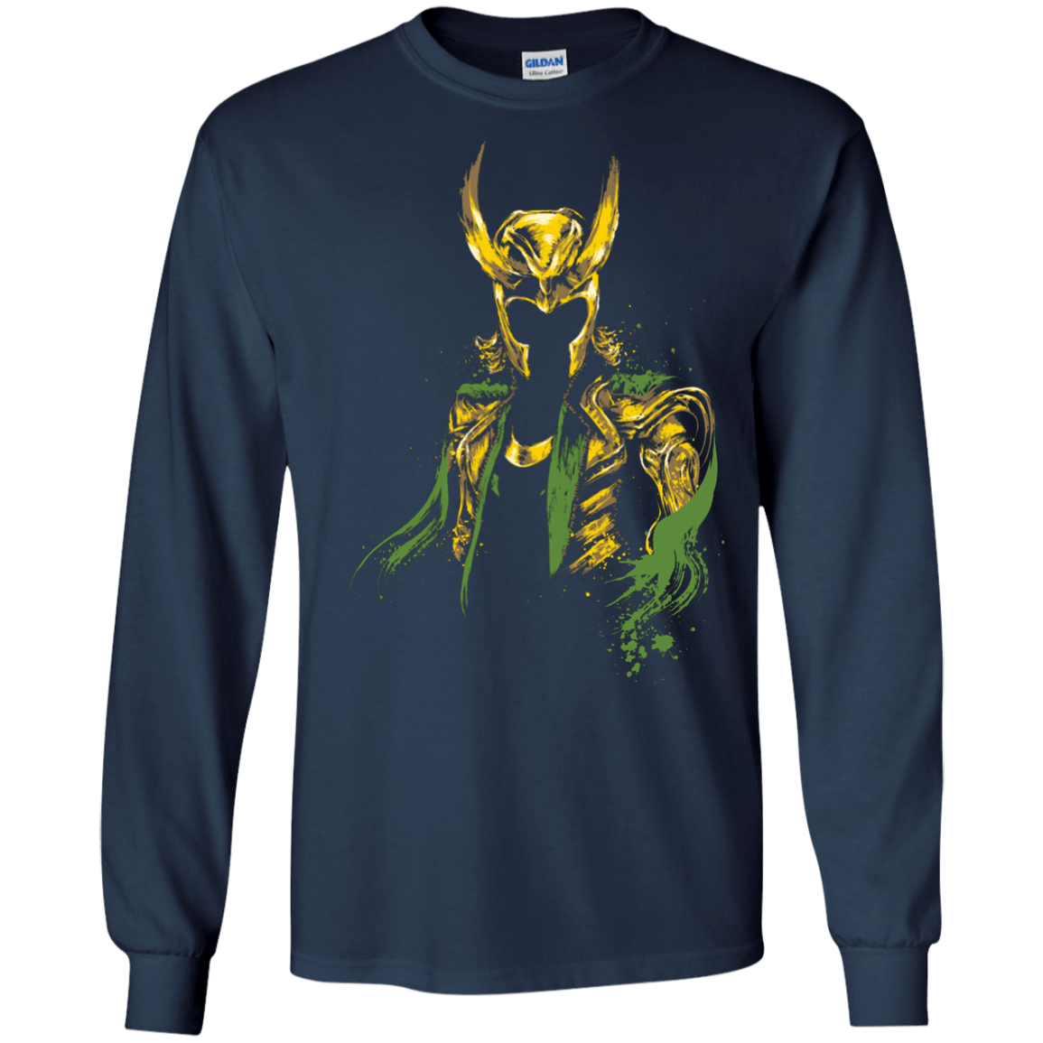 T-Shirts Navy / S God of Mischief Men's Long Sleeve T-Shirt