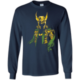 T-Shirts Navy / S God of Mischief Men's Long Sleeve T-Shirt