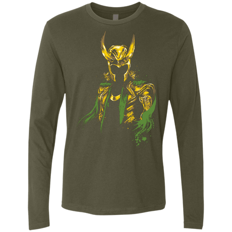 T-Shirts Military Green / S God of Mischief Men's Premium Long Sleeve