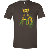 T-Shirts Dark Chocolate / S God of Mischief Men's Semi-Fitted Softstyle