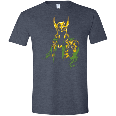 T-Shirts Heather Navy / S God of Mischief Men's Semi-Fitted Softstyle