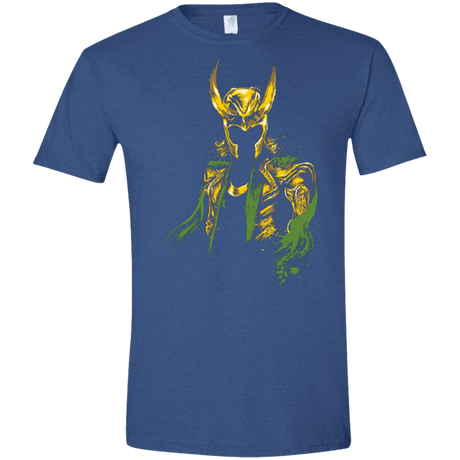 T-Shirts Heather Royal / X-Small God of Mischief Men's Semi-Fitted Softstyle