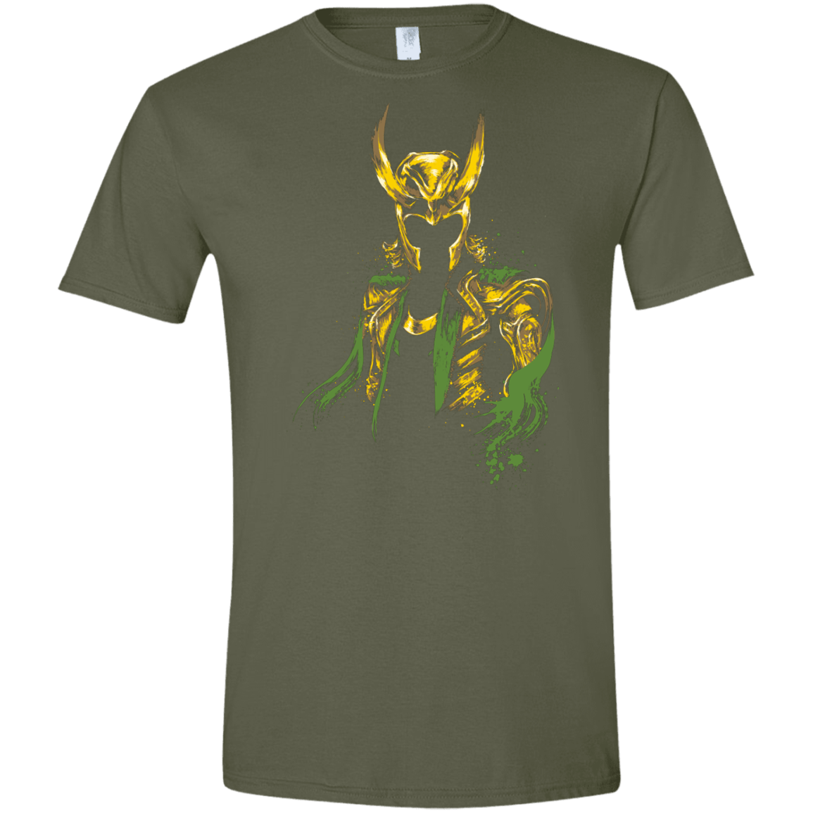 T-Shirts Military Green / S God of Mischief Men's Semi-Fitted Softstyle