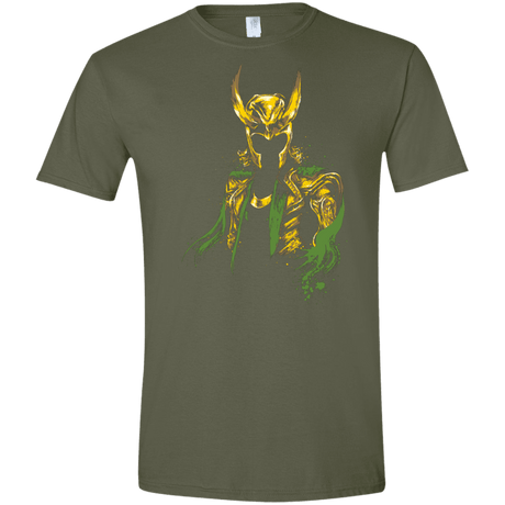 T-Shirts Military Green / S God of Mischief Men's Semi-Fitted Softstyle