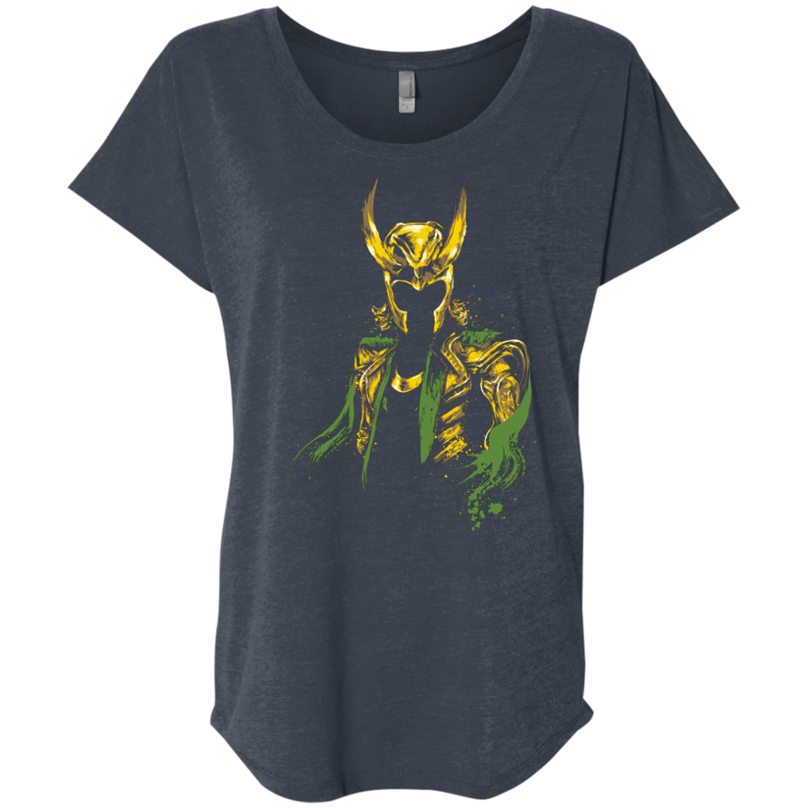 T-Shirts Vintage Navy / X-Small God of Mischief Triblend Dolman Sleeve