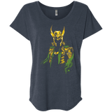 T-Shirts Vintage Navy / X-Small God of Mischief Triblend Dolman Sleeve