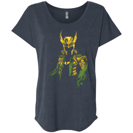 T-Shirts Vintage Navy / X-Small God of Mischief Triblend Dolman Sleeve