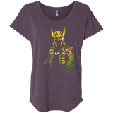 T-Shirts Vintage Purple / X-Small God of Mischief Triblend Dolman Sleeve