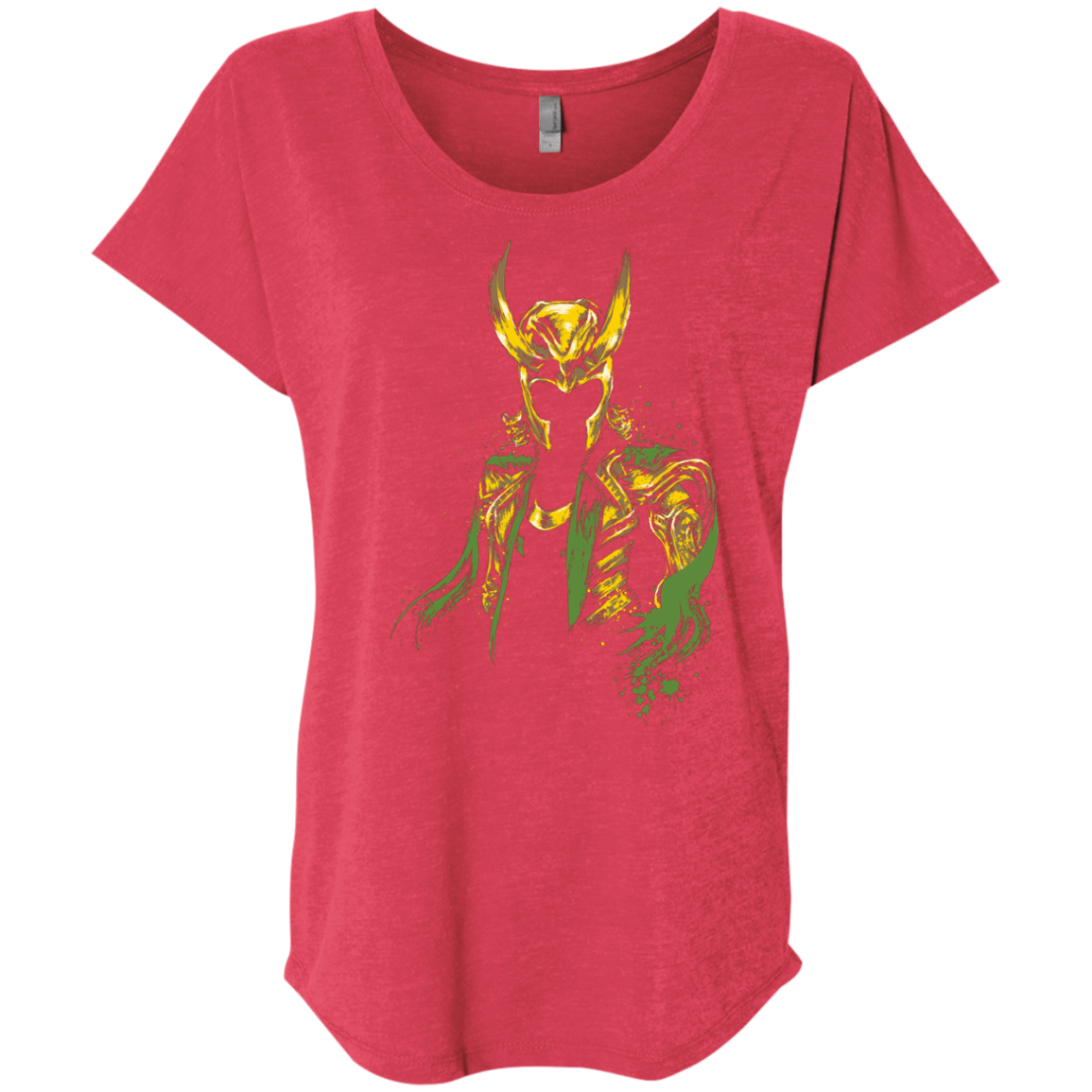 T-Shirts Vintage Red / X-Small God of Mischief Triblend Dolman Sleeve