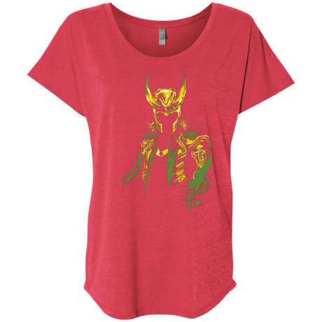 T-Shirts Vintage Red / X-Small God of Mischief Triblend Dolman Sleeve