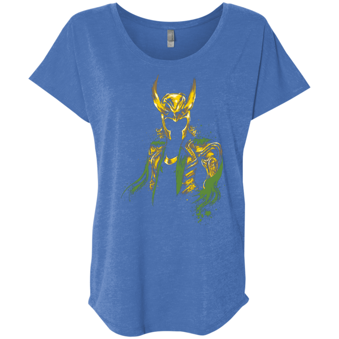 T-Shirts Vintage Royal / X-Small God of Mischief Triblend Dolman Sleeve