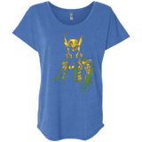 T-Shirts Vintage Royal / X-Small God of Mischief Triblend Dolman Sleeve