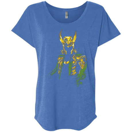 T-Shirts Vintage Royal / X-Small God of Mischief Triblend Dolman Sleeve