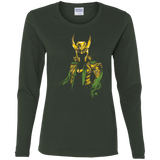 T-Shirts Forest / S God of Mischief Women's Long Sleeve T-Shirt