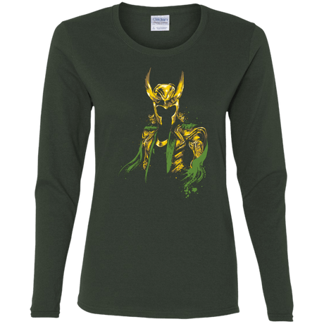T-Shirts Forest / S God of Mischief Women's Long Sleeve T-Shirt