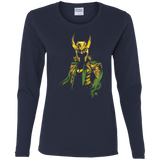 T-Shirts Navy / S God of Mischief Women's Long Sleeve T-Shirt