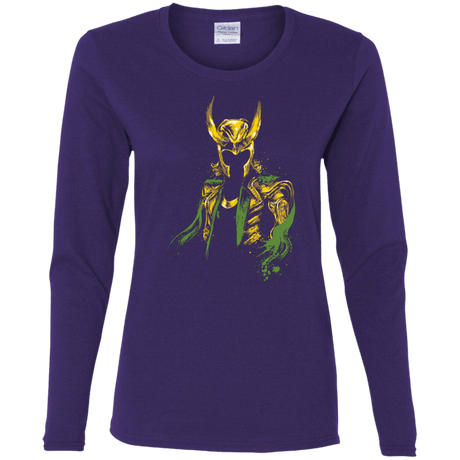 T-Shirts Purple / S God of Mischief Women's Long Sleeve T-Shirt