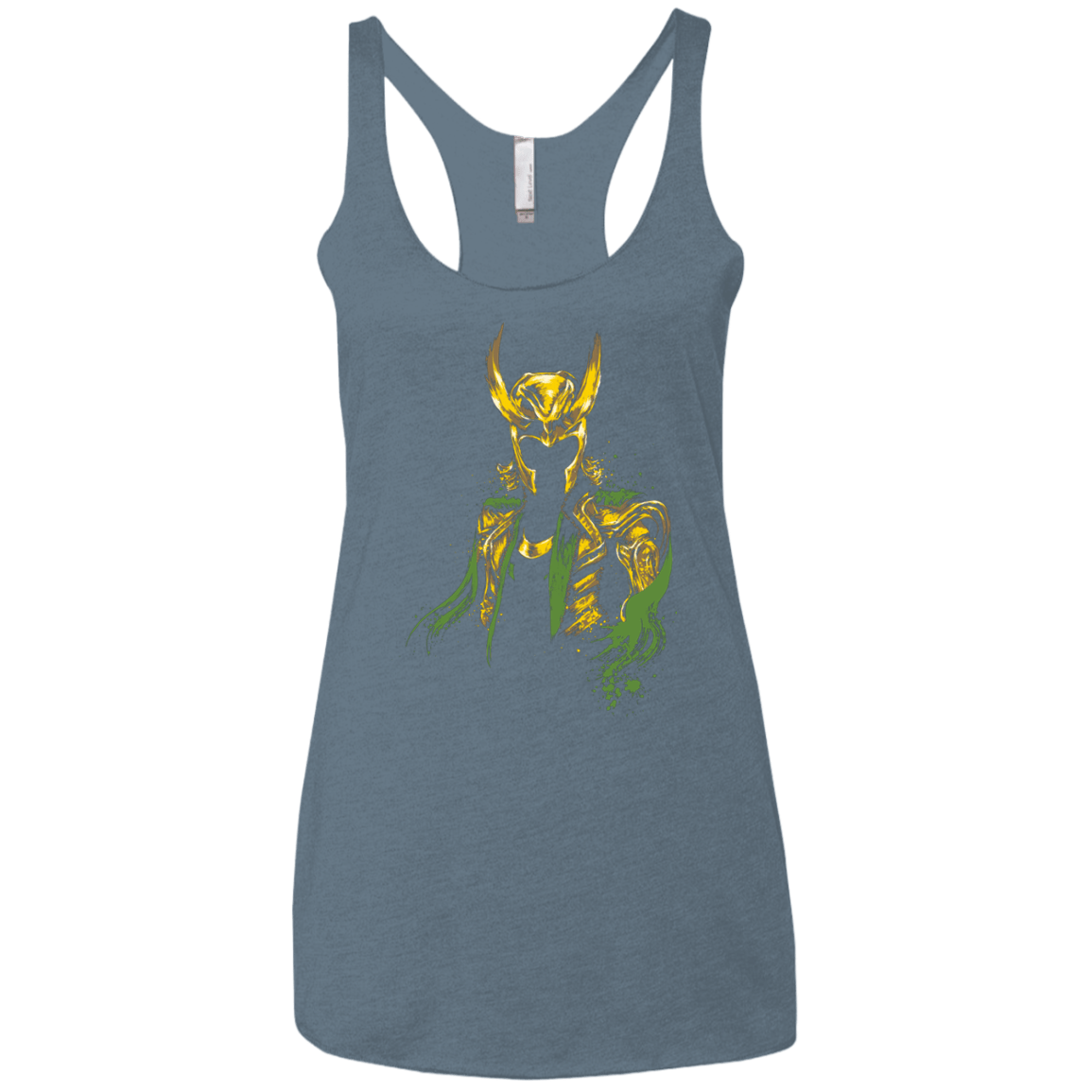 T-Shirts Indigo / X-Small God of Mischief Women's Triblend Racerback Tank