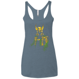T-Shirts Indigo / X-Small God of Mischief Women's Triblend Racerback Tank