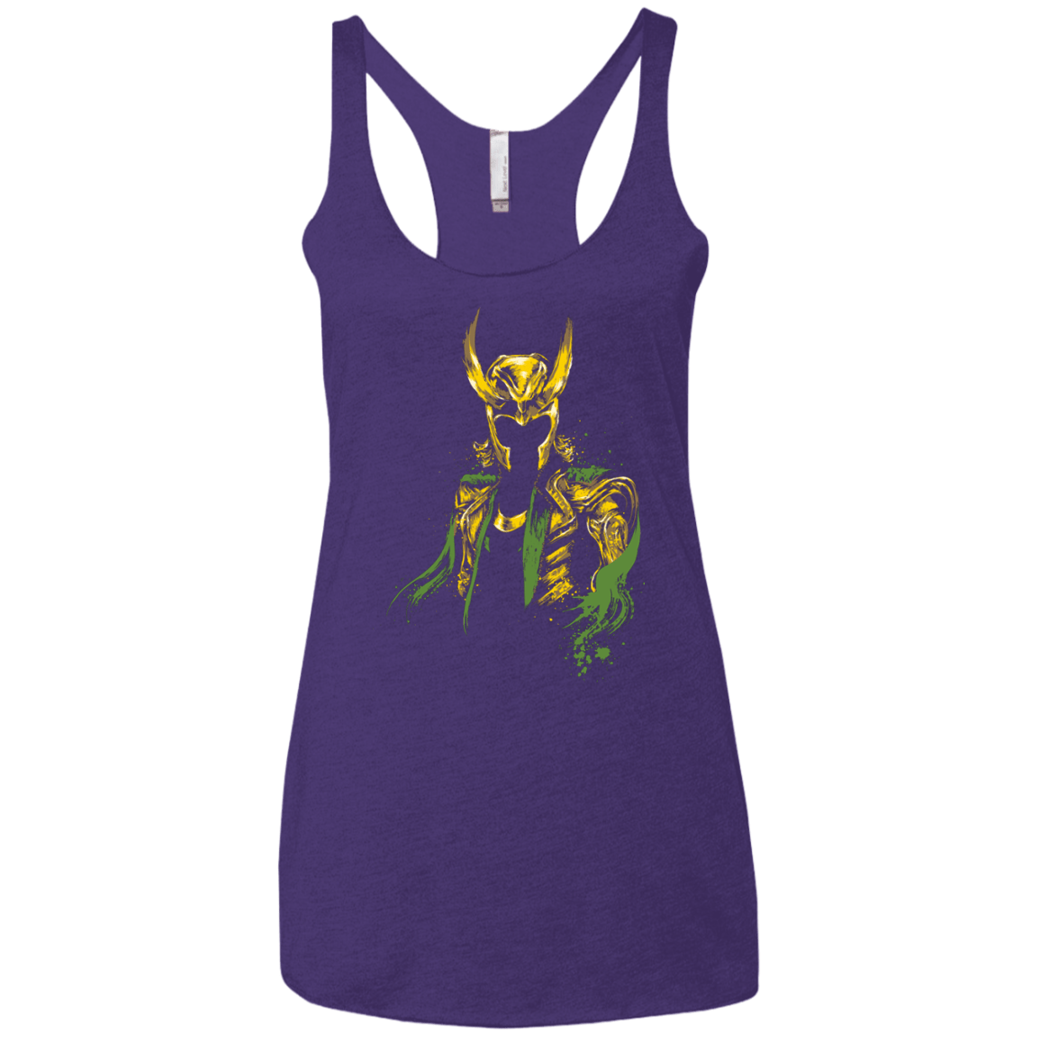 T-Shirts Purple Rush / X-Small God of Mischief Women's Triblend Racerback Tank