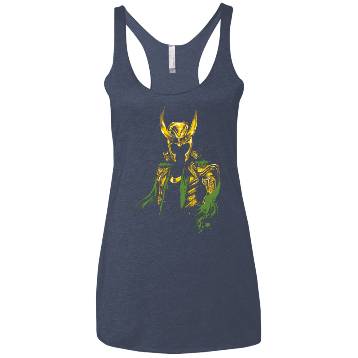 T-Shirts Vintage Navy / X-Small God of Mischief Women's Triblend Racerback Tank