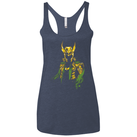 T-Shirts Vintage Navy / X-Small God of Mischief Women's Triblend Racerback Tank