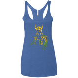 T-Shirts Vintage Royal / X-Small God of Mischief Women's Triblend Racerback Tank