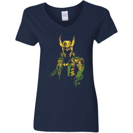 T-Shirts Navy / S God of Mischief Women's V-Neck T-Shirt