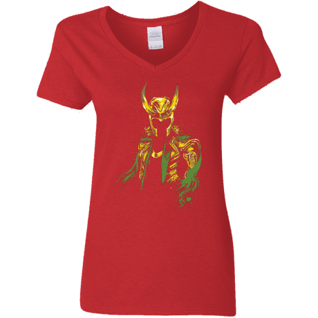 T-Shirts Red / S God of Mischief Women's V-Neck T-Shirt