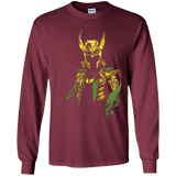 T-Shirts Maroon / YS God of Mischief Youth Long Sleeve T-Shirt
