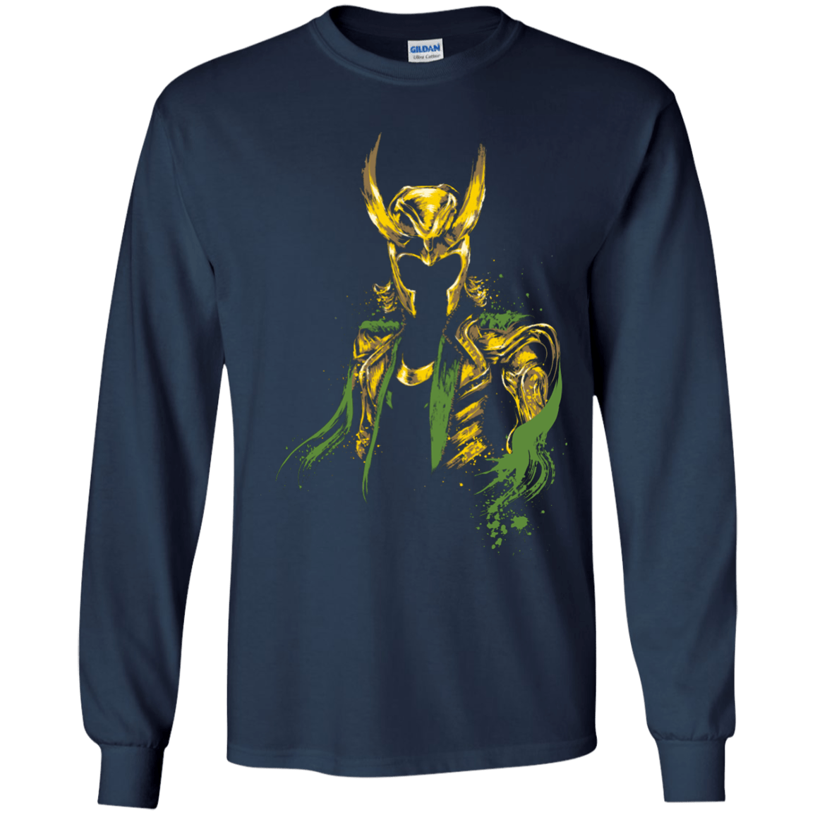 T-Shirts Navy / YS God of Mischief Youth Long Sleeve T-Shirt