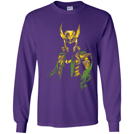 T-Shirts Purple / YS God of Mischief Youth Long Sleeve T-Shirt