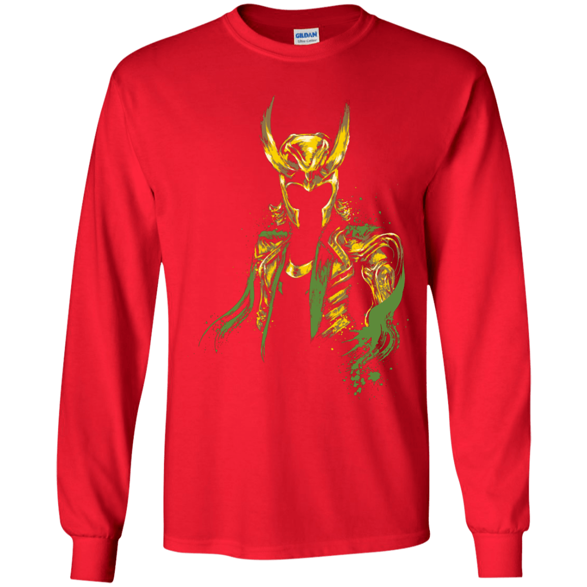T-Shirts Red / YS God of Mischief Youth Long Sleeve T-Shirt