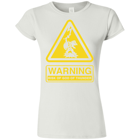 T-Shirts White / S God of Thunder Junior Slimmer-Fit T-Shirt