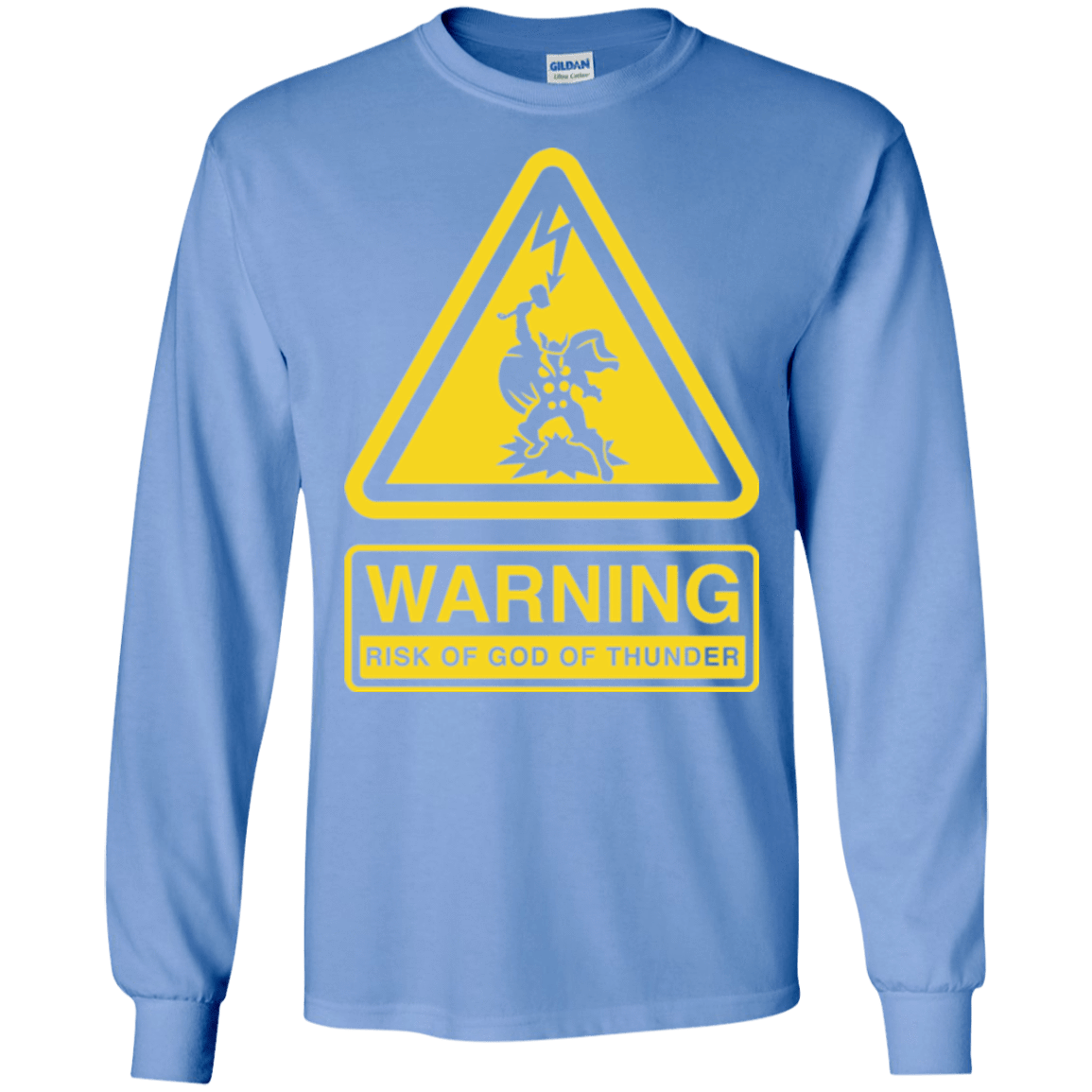 T-Shirts Carolina Blue / S God of Thunder Men's Long Sleeve T-Shirt