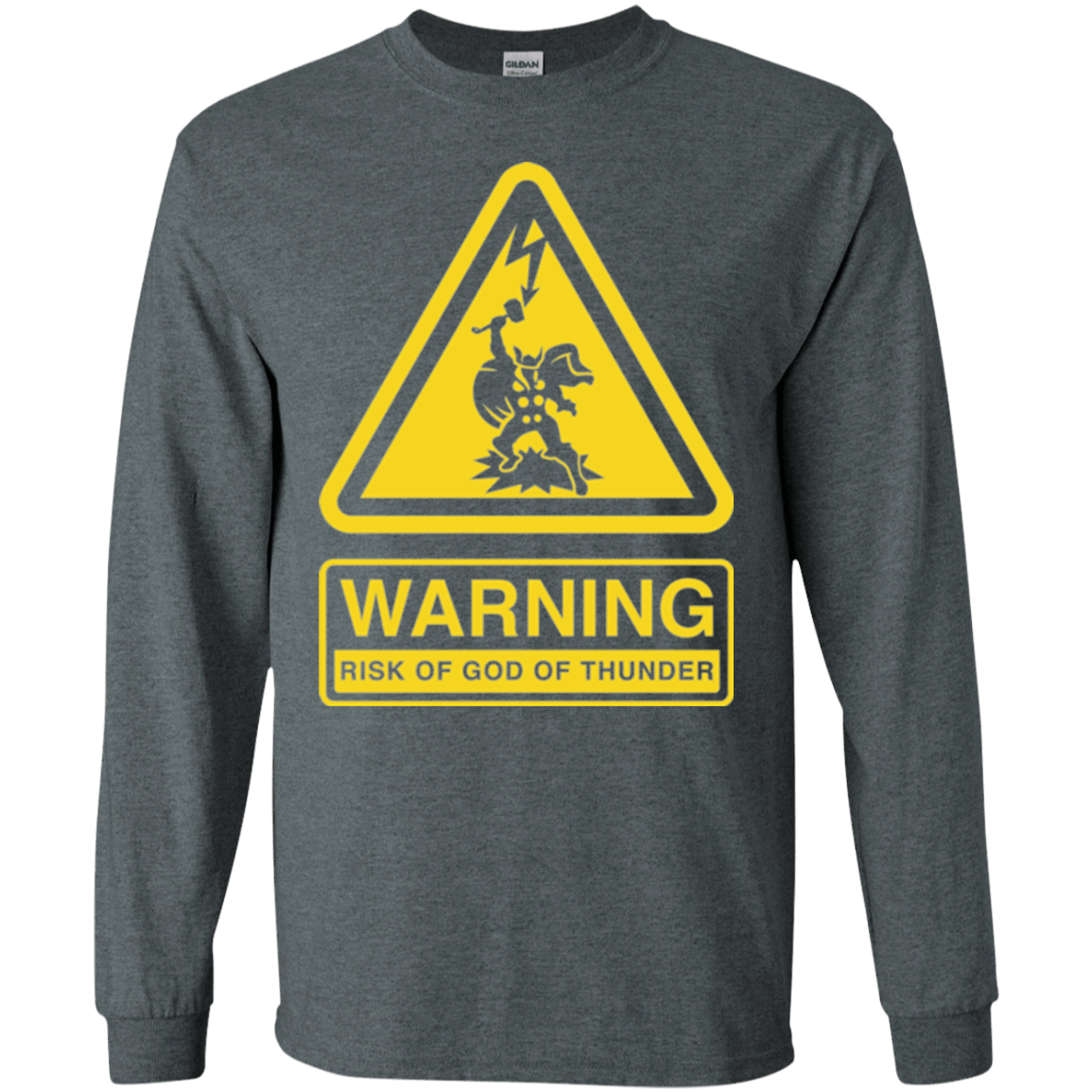 T-Shirts Dark Heather / S God of Thunder Men's Long Sleeve T-Shirt