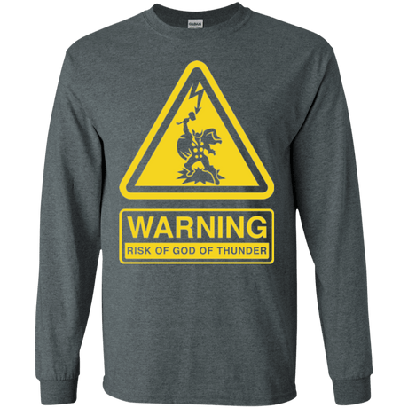 T-Shirts Dark Heather / S God of Thunder Men's Long Sleeve T-Shirt