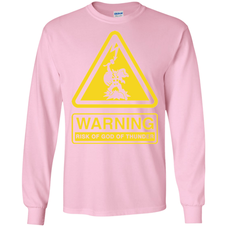 T-Shirts Light Pink / S God of Thunder Men's Long Sleeve T-Shirt