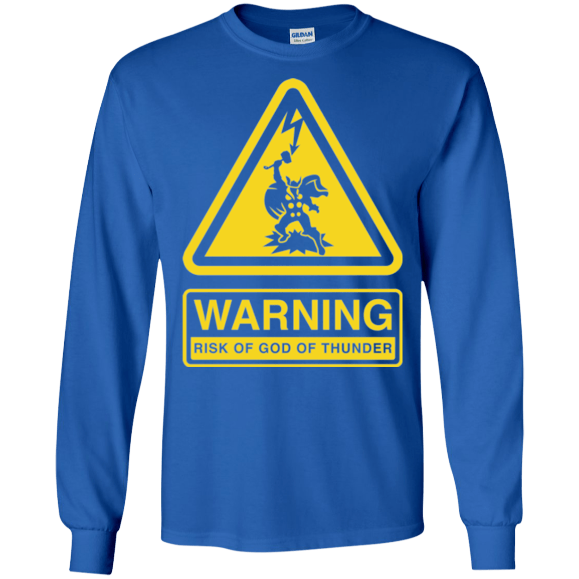 T-Shirts Royal / S God of Thunder Men's Long Sleeve T-Shirt