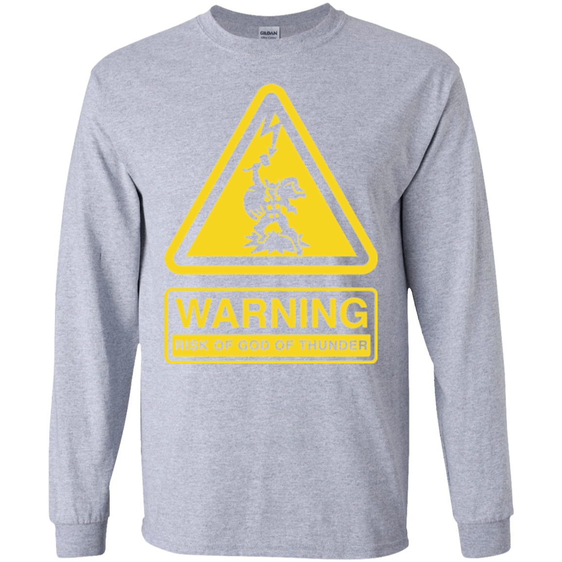 T-Shirts Sport Grey / S God of Thunder Men's Long Sleeve T-Shirt