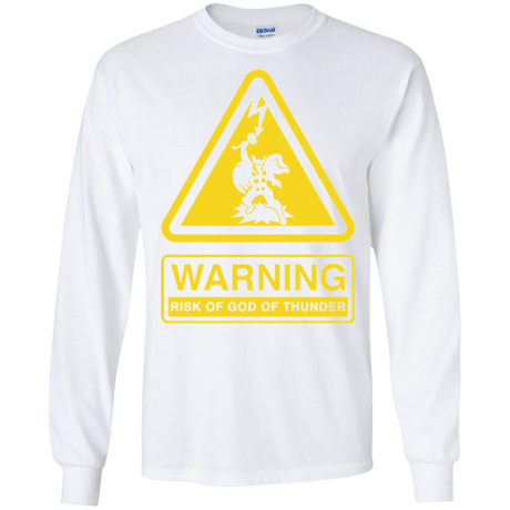 T-Shirts White / S God of Thunder Men's Long Sleeve T-Shirt