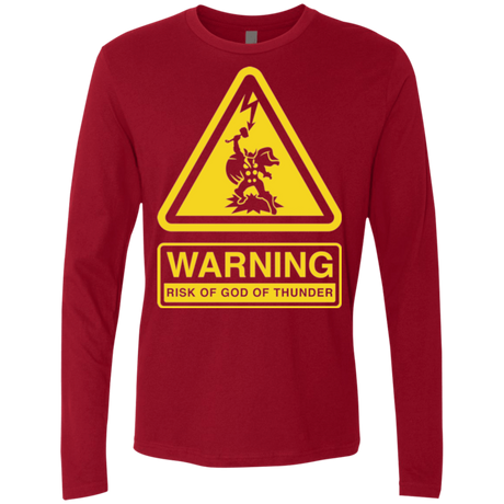T-Shirts Cardinal / S God of Thunder Men's Premium Long Sleeve