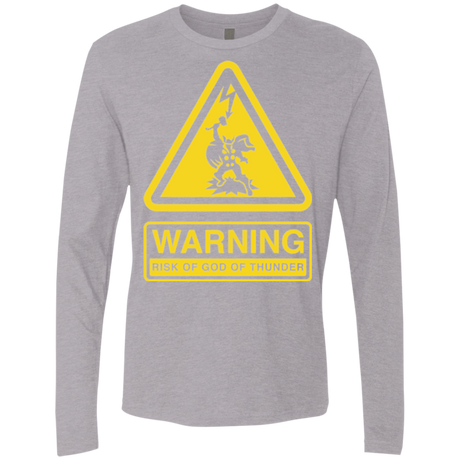 T-Shirts Heather Grey / S God of Thunder Men's Premium Long Sleeve