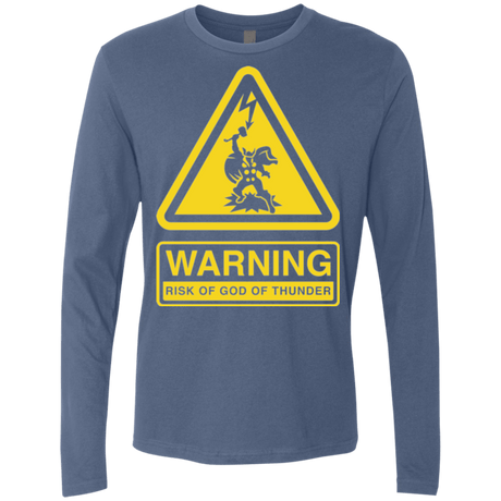 T-Shirts Indigo / S God of Thunder Men's Premium Long Sleeve
